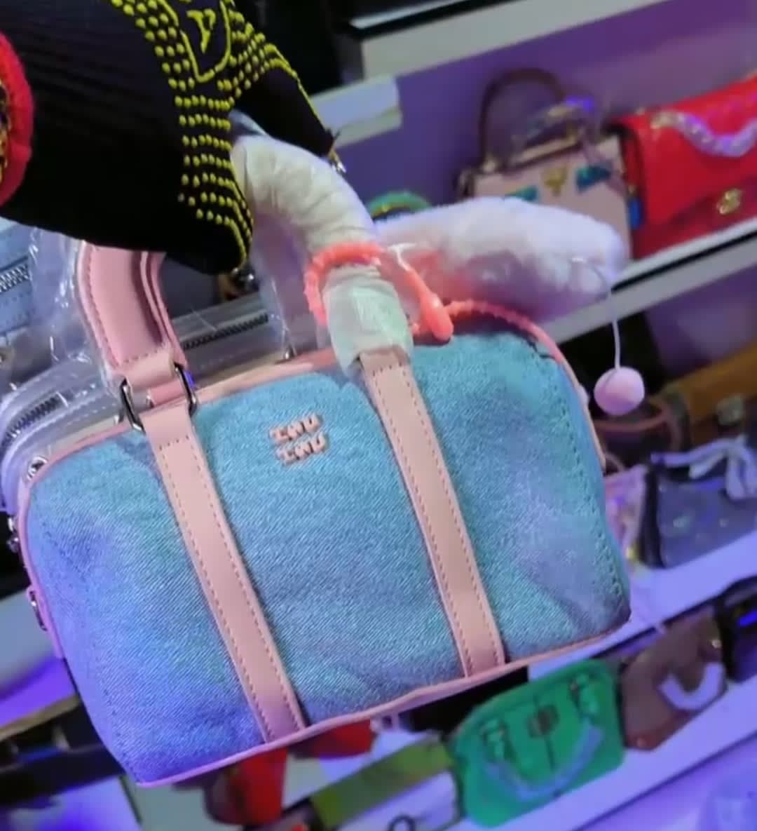 PLATINUM BLUE SHOULDER BAG